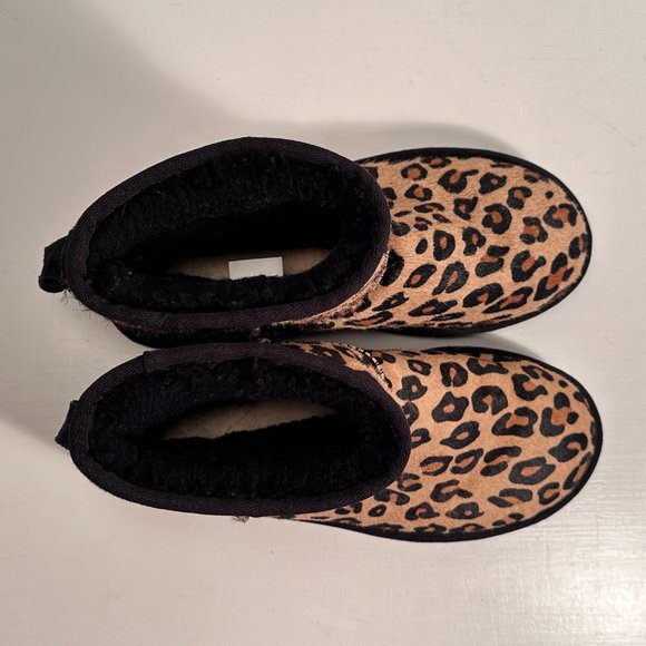 Ugg Ultra Mini Spotty Animal Print Pony Hair Shearling Boots Women Size 6 - Picture 5 of 8